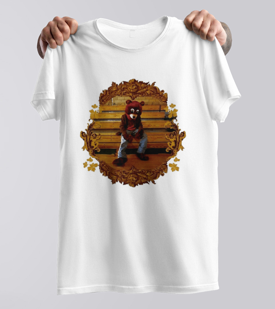 Kanye West The College Dropout Bear Seated In Ornate Frame T-Shirt