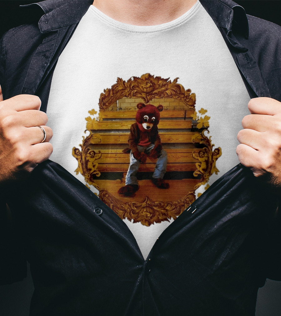 Kanye West The College Dropout Bear Seated In Ornate Frame T-Shirt