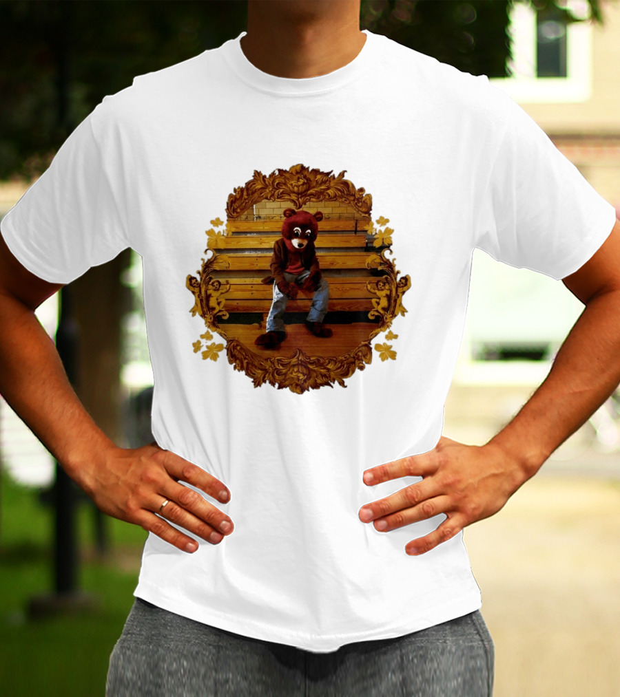 Kanye West The College Dropout Bear Seated In Ornate Frame T-Shirt
