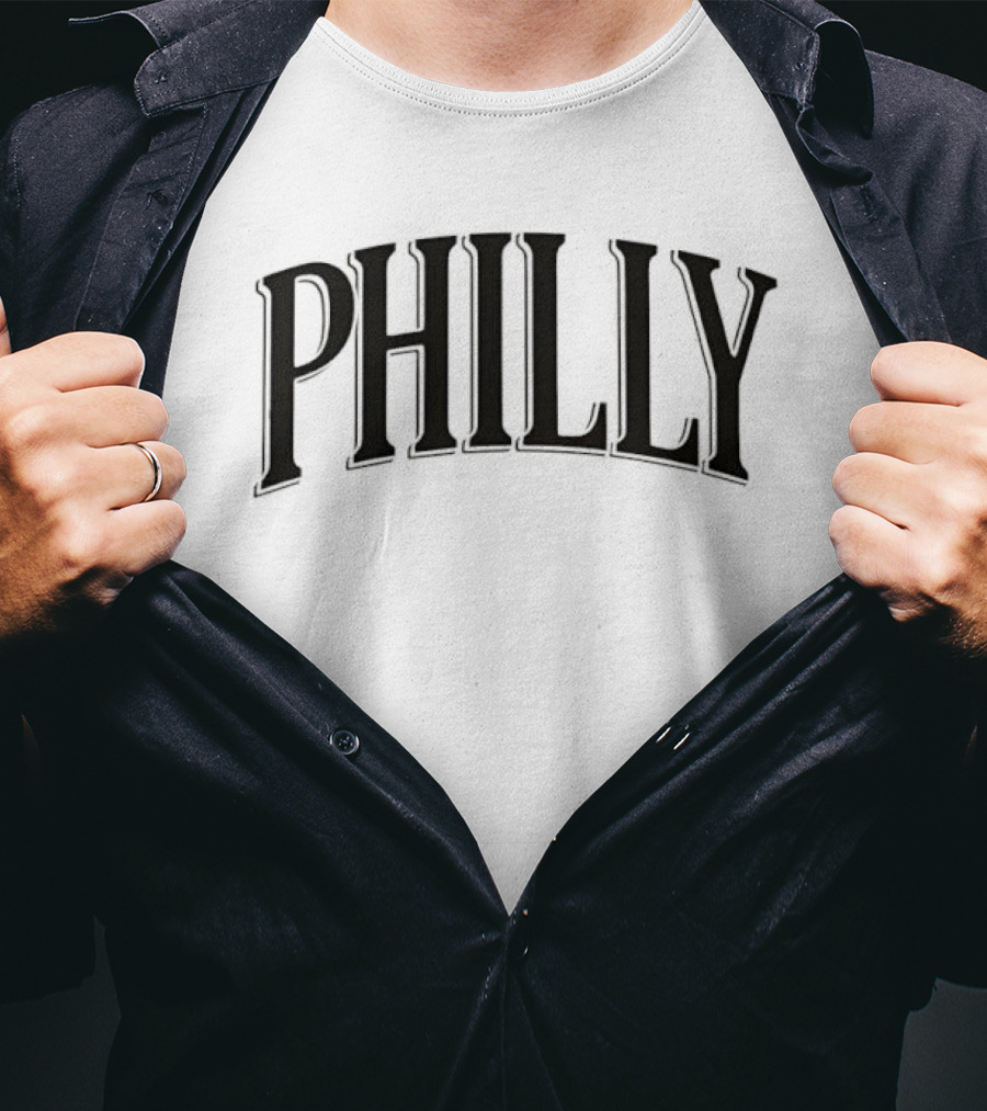Philly City Pride Vintage Arched Lettering T-Shirt