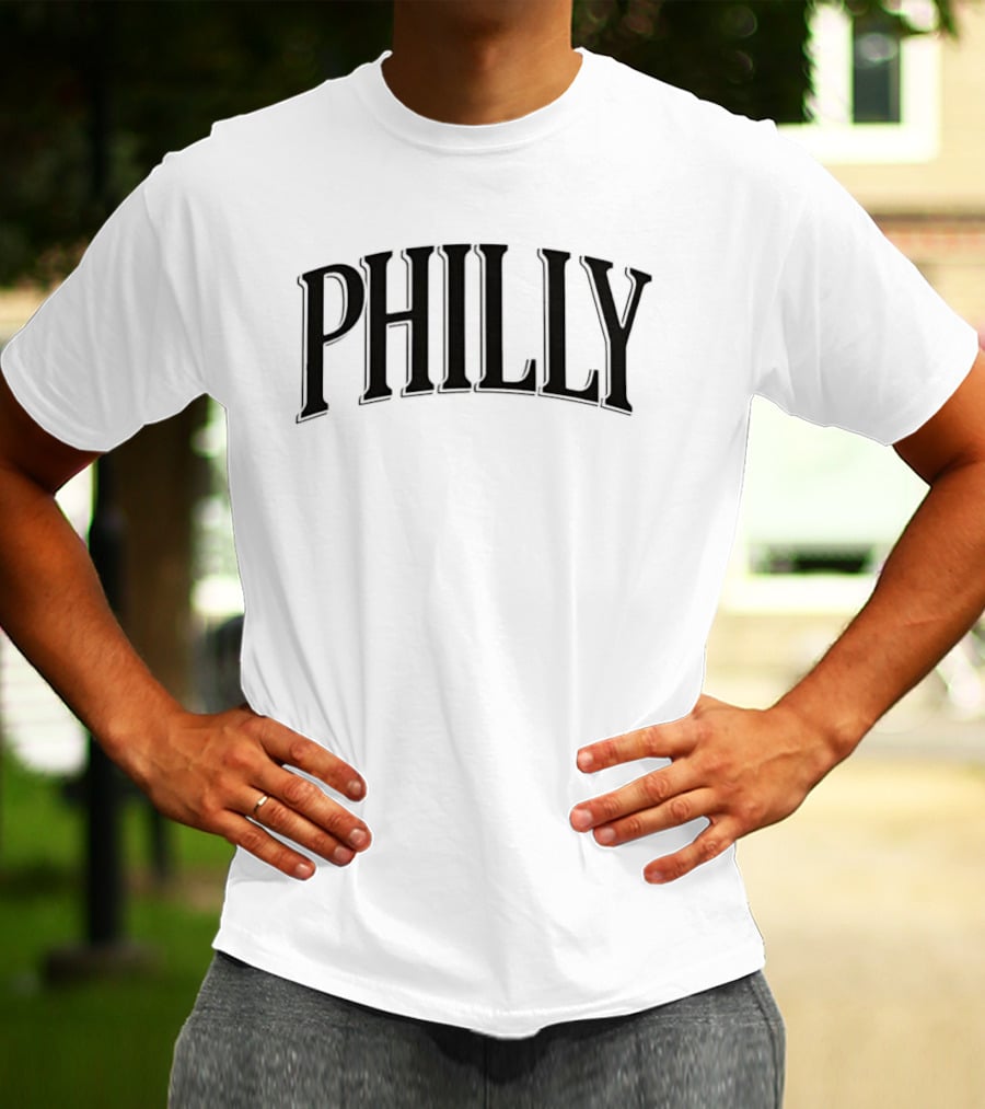 Philly City Pride Vintage Arched Lettering T-Shirt