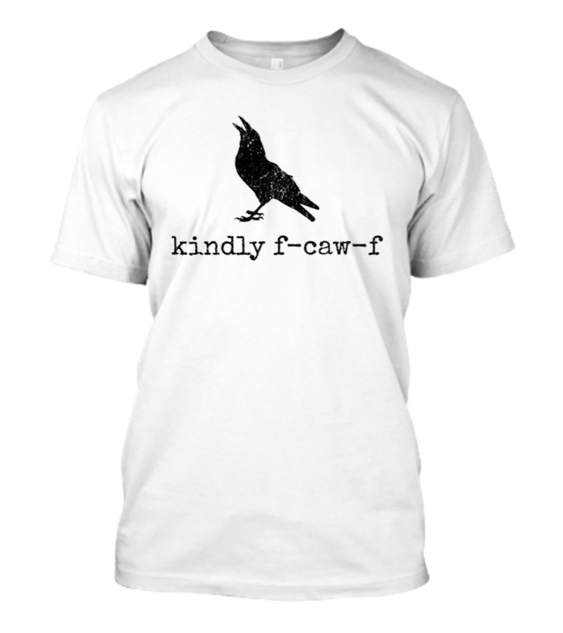 Raven Kindly F Caw F Silhouette Meme T-Shirt