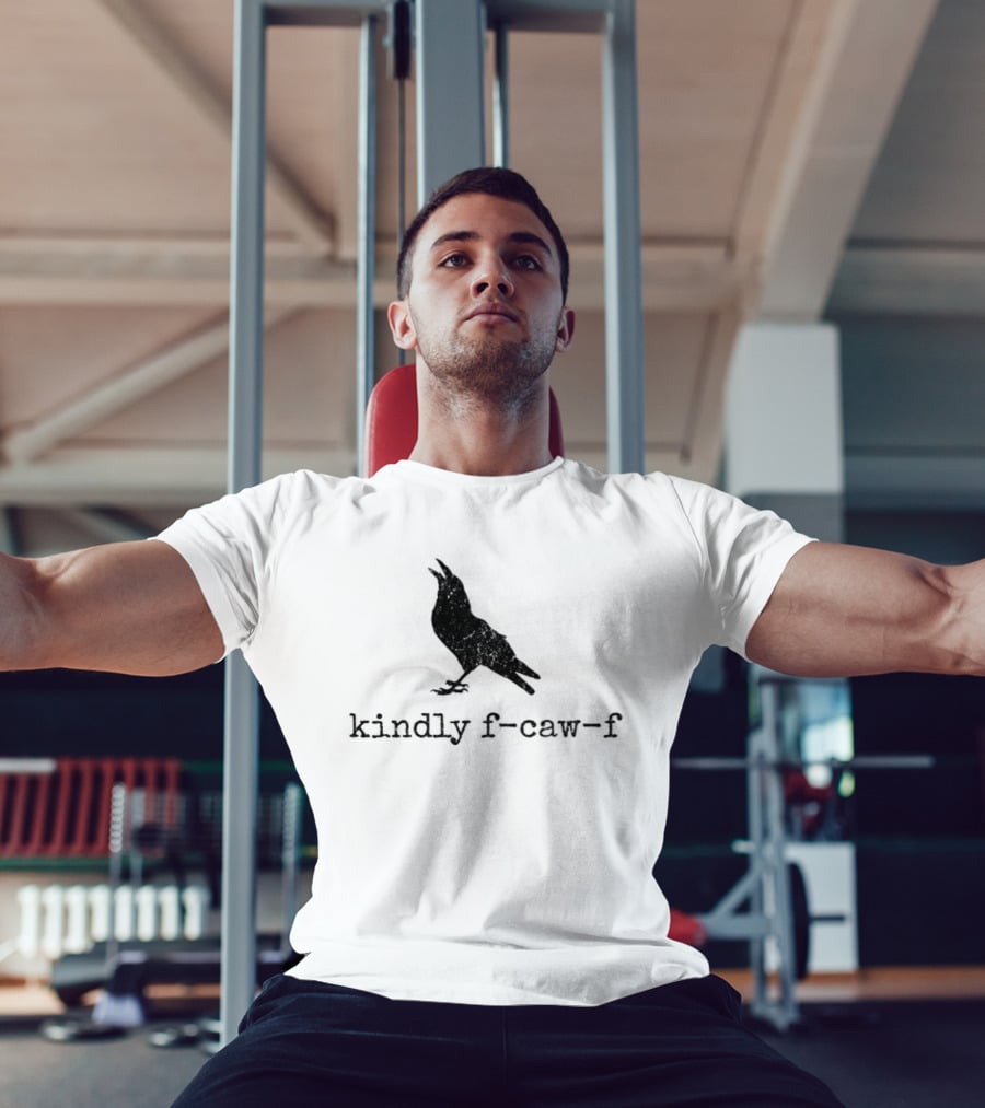 Raven Kindly F Caw F Silhouette Meme T-Shirt