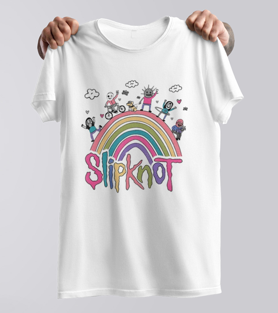 Slipknot Playful Rainbow Characters T-Shirt