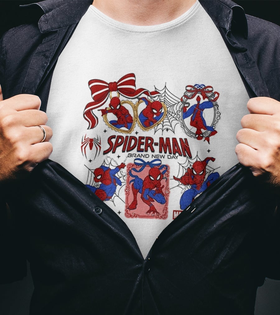 Spider Man Brand New Day Marvel Studios Masked Web Hero Coquette Superhero T-Shirt