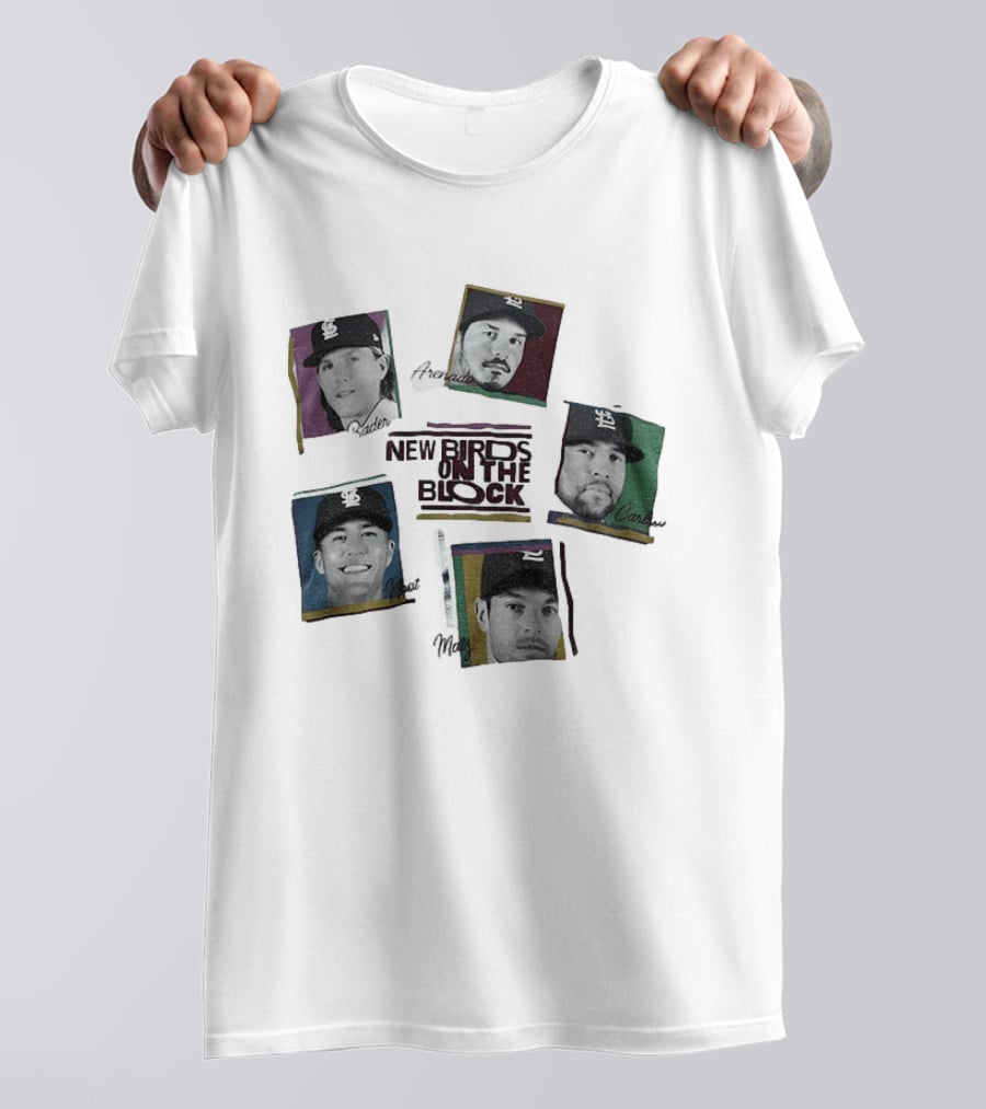 St Louis Cardinals Bader Arenado Carlson Noot Matz New Birds On The Block T-Shirt