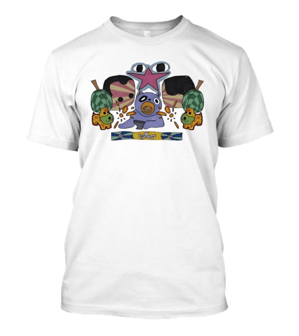 Purple Creature And Star With Puppets And Skulls T-Shirt