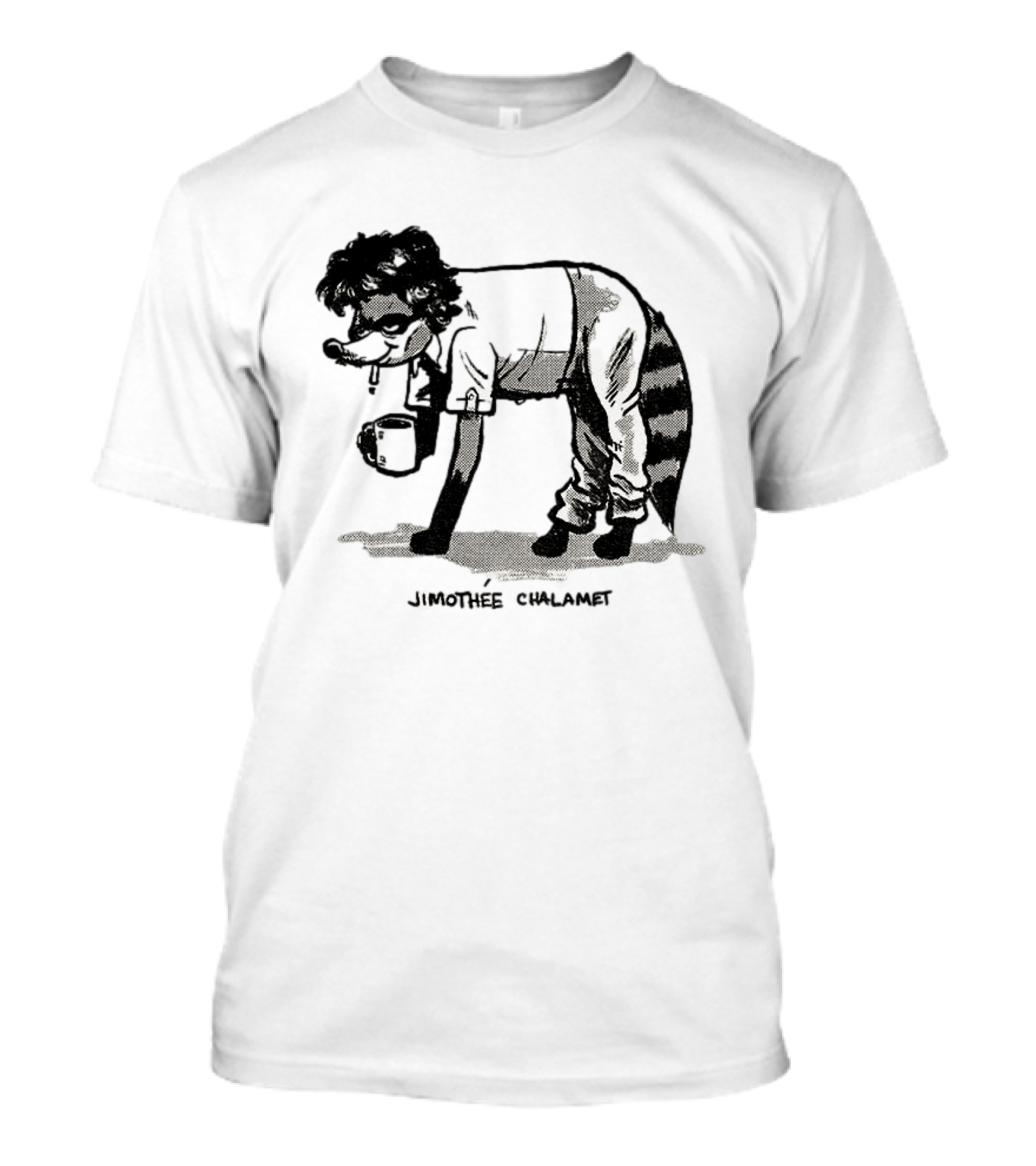 Timothée Chalamet Jimothy Raccoon 2026 Crossover Meme T-Shirt