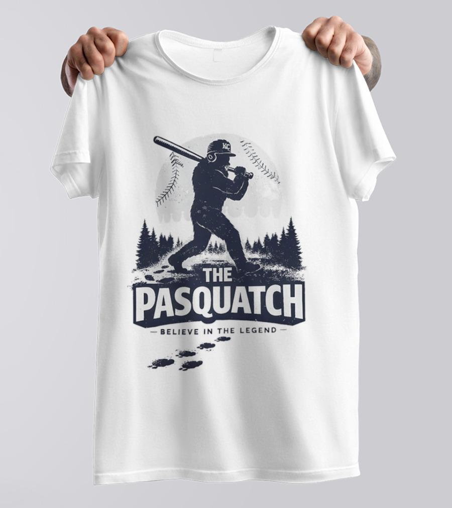 The Pasquatch Believe In The Legend Bigfoot MLB Kansas City Royals T-Shirt