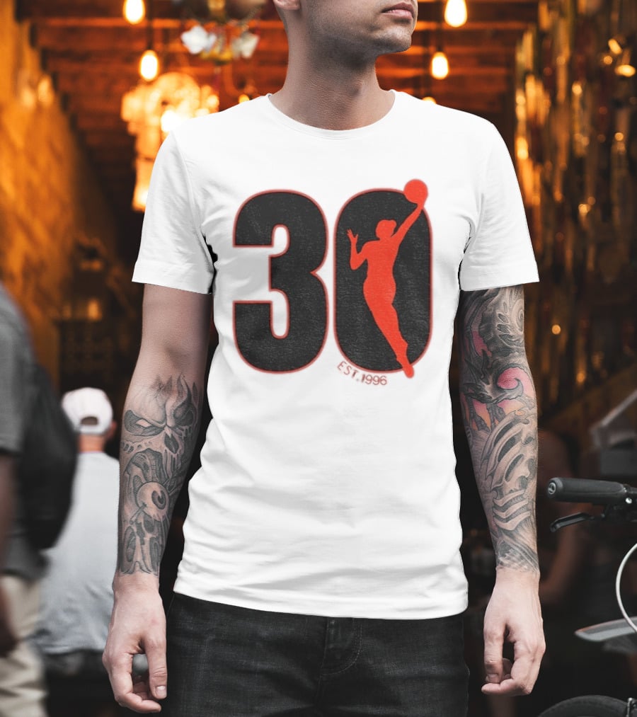 WNBA 30th Anniversary 1996 Basketball Player T-Shirt