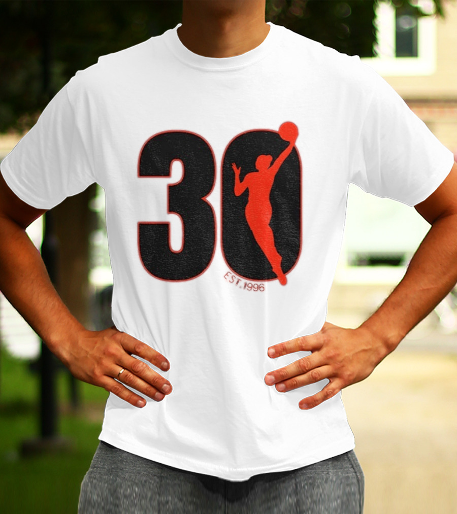 WNBA 30th Anniversary 1996 Basketball Player T-Shirt