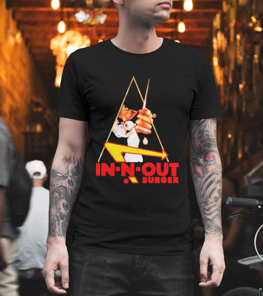 A Work Orange In N Out Burger Logo Mashup T-Shirt