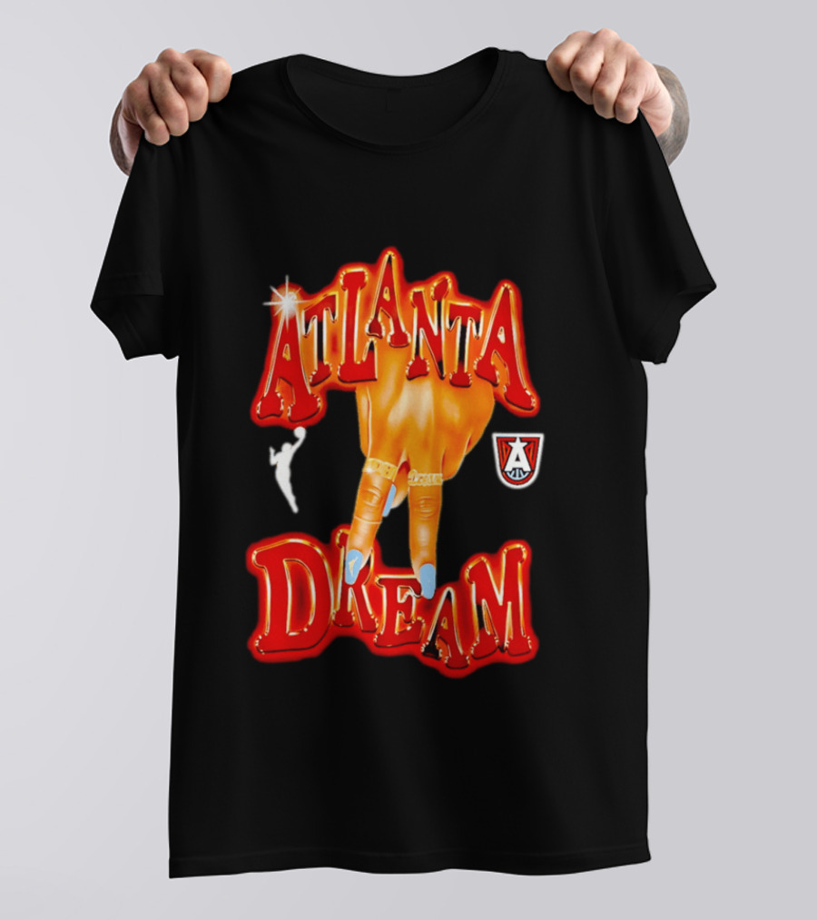 Atlanta Dream Hand Sign With Team T-Shirt