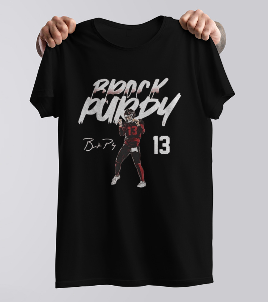 Brock Purdy 13 San Francisco 49ers Signature NFLPA Player T-Shirt