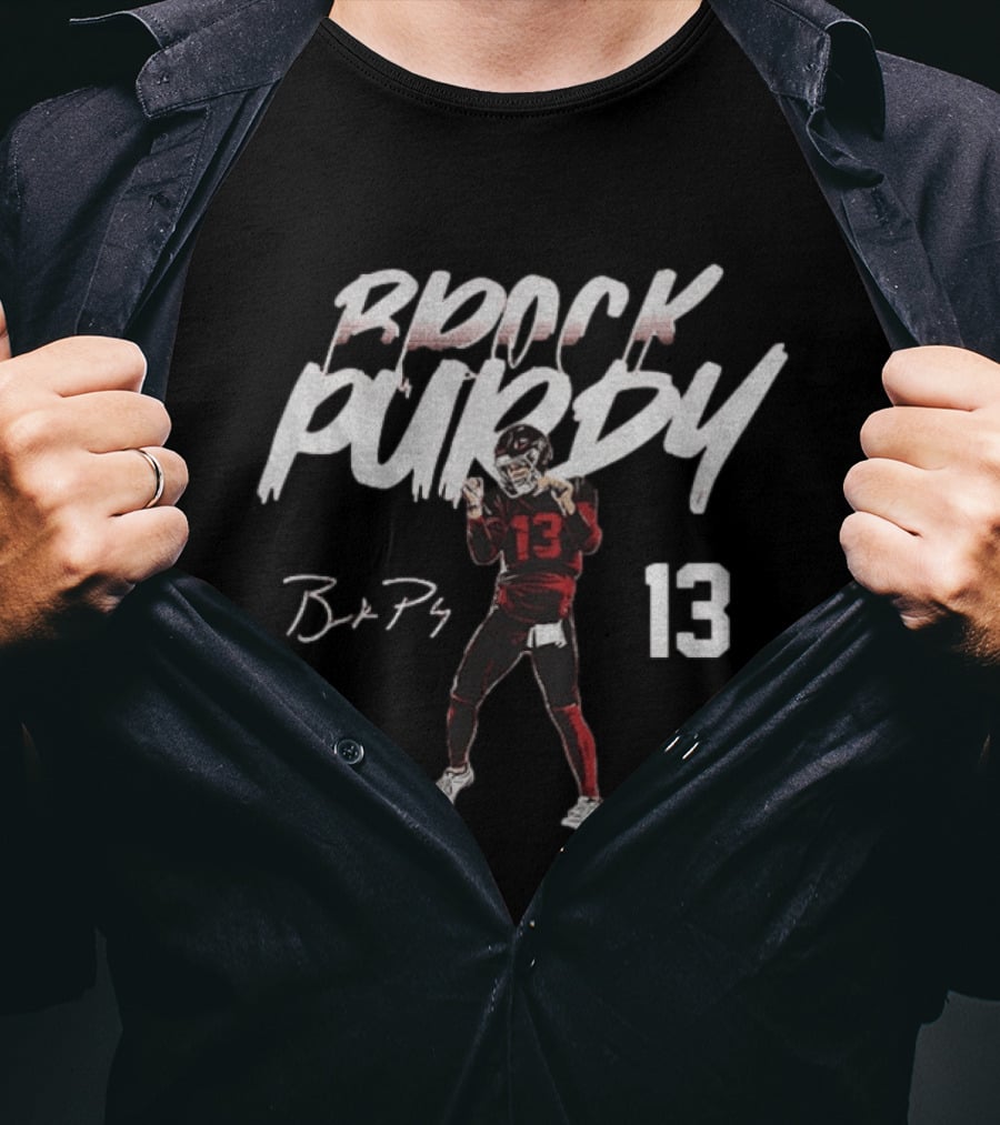 Brock Purdy 13 San Francisco 49ers Signature NFLPA Player T-Shirt