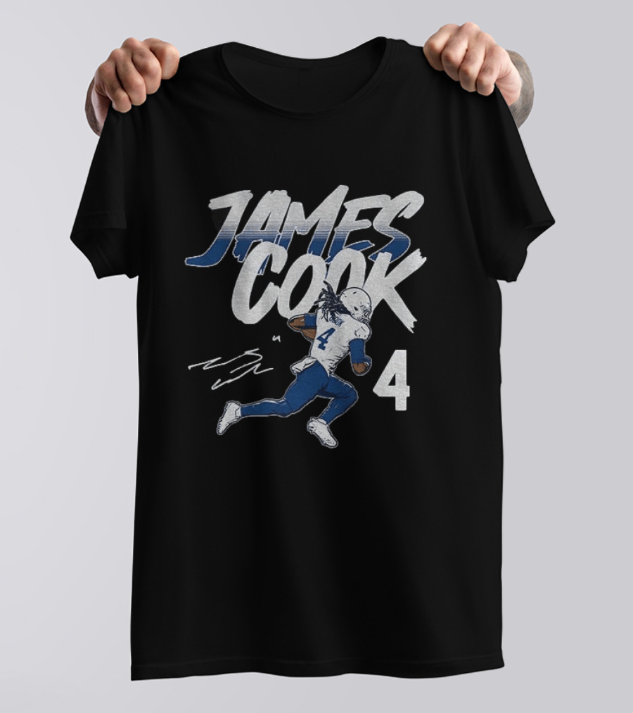 James Cook 4 Buffalo Bills Football Player Athlete T-Shirt