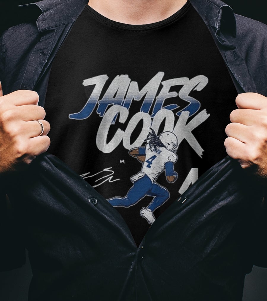 James Cook 4 Buffalo Bills Football Player Athlete T-Shirt