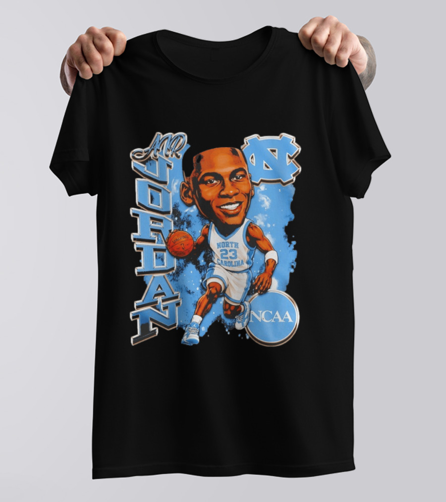 Mr Jordan North Carolina Tar Heels NCAA Basketball 23 T-Shirt