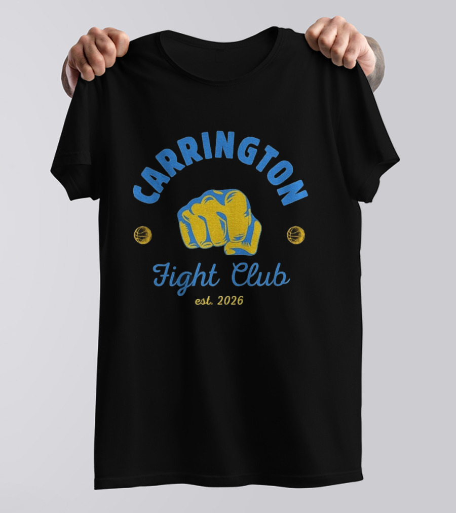 Carrington Fight Club Est 2026 Fist Basketball T-Shirt