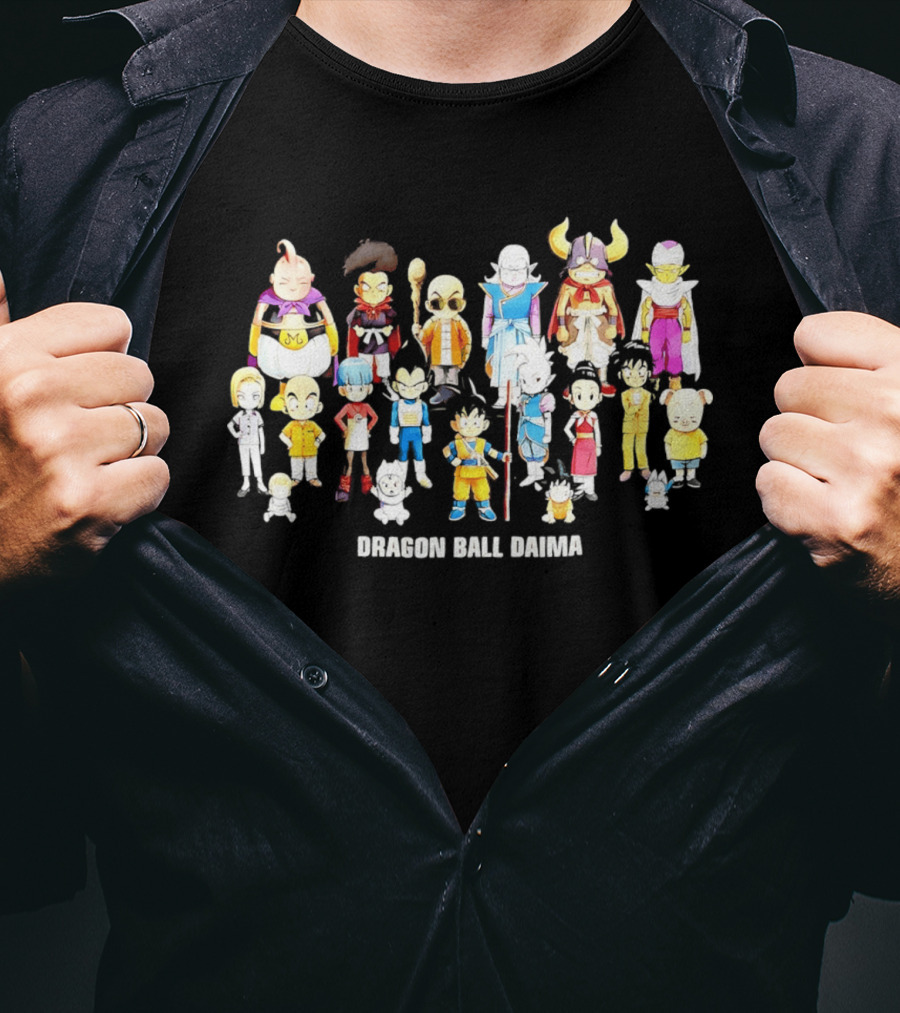 Dragon Ball Daima Chibi Anime Characters Lineup T-Shirt