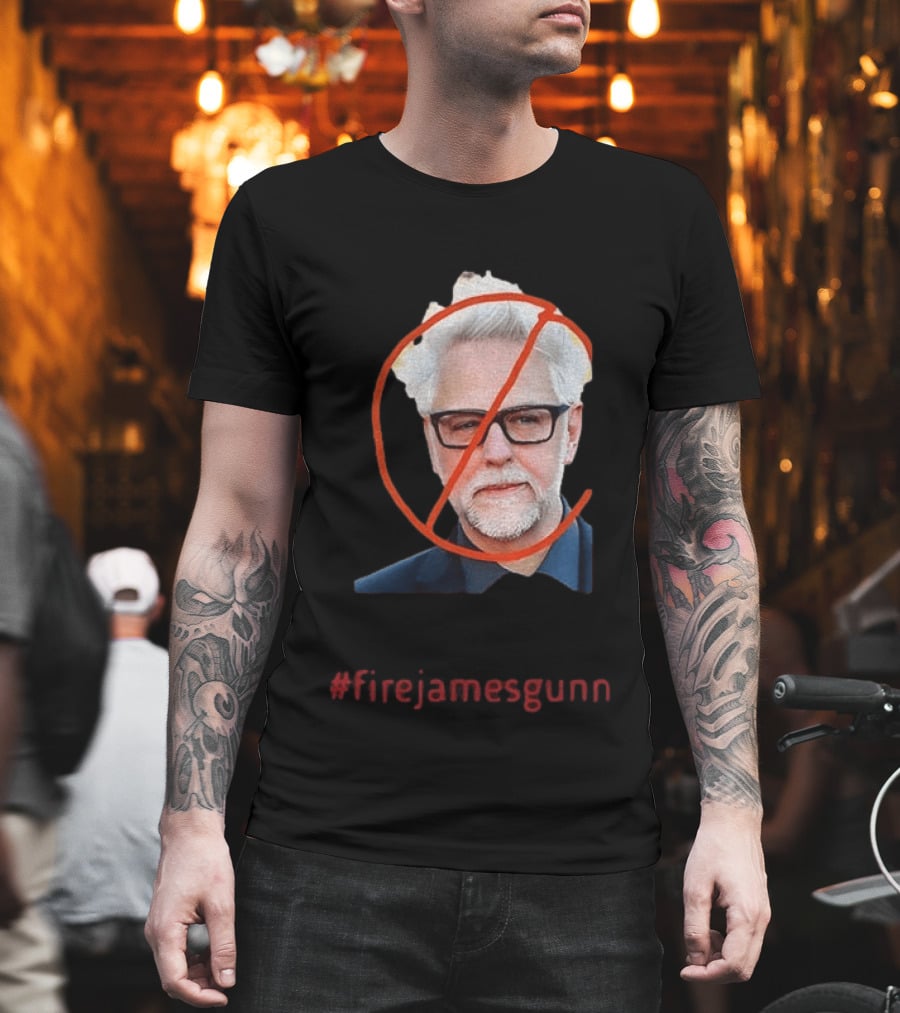 Firejamesgunn Protest James Gunn Director Criticism Controversy T-Shirt