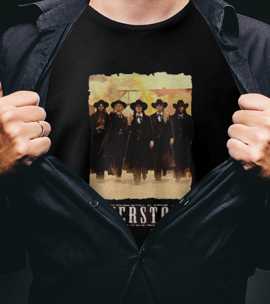 Feverstone Indiana Sophie Cunningham Caitlin Clark Tombstone Cowboys T-Shirt