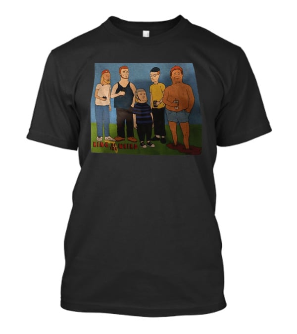 King Of The Weird King Of The Hill Characters Holding Drinks T-Shirt