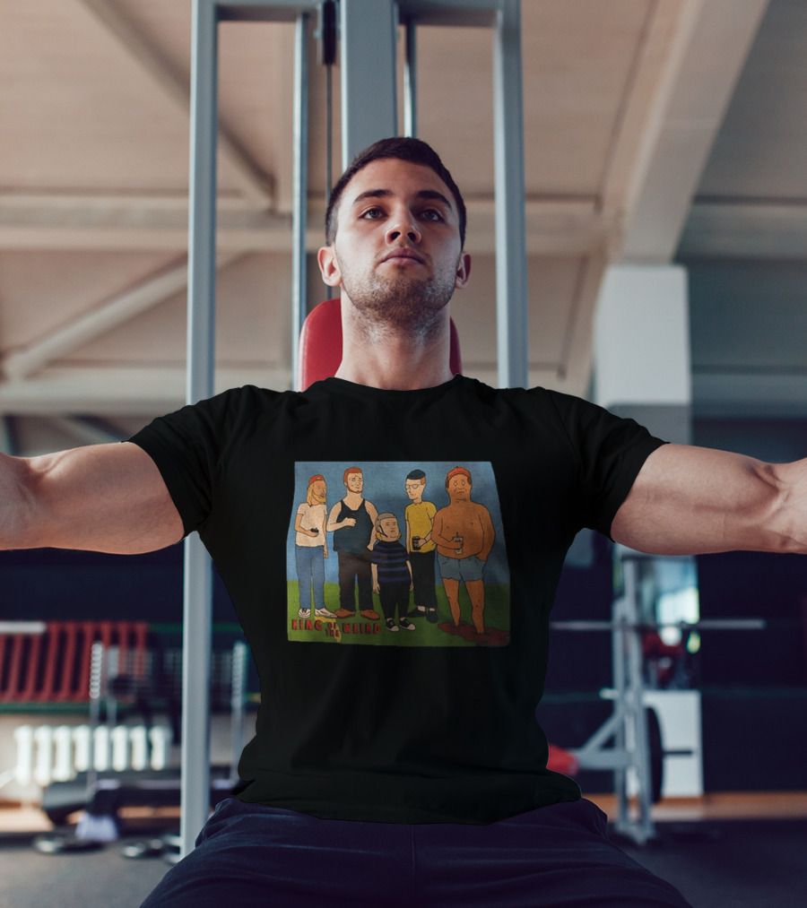 King Of The Weird King Of The Hill Characters Holding Drinks T-Shirt