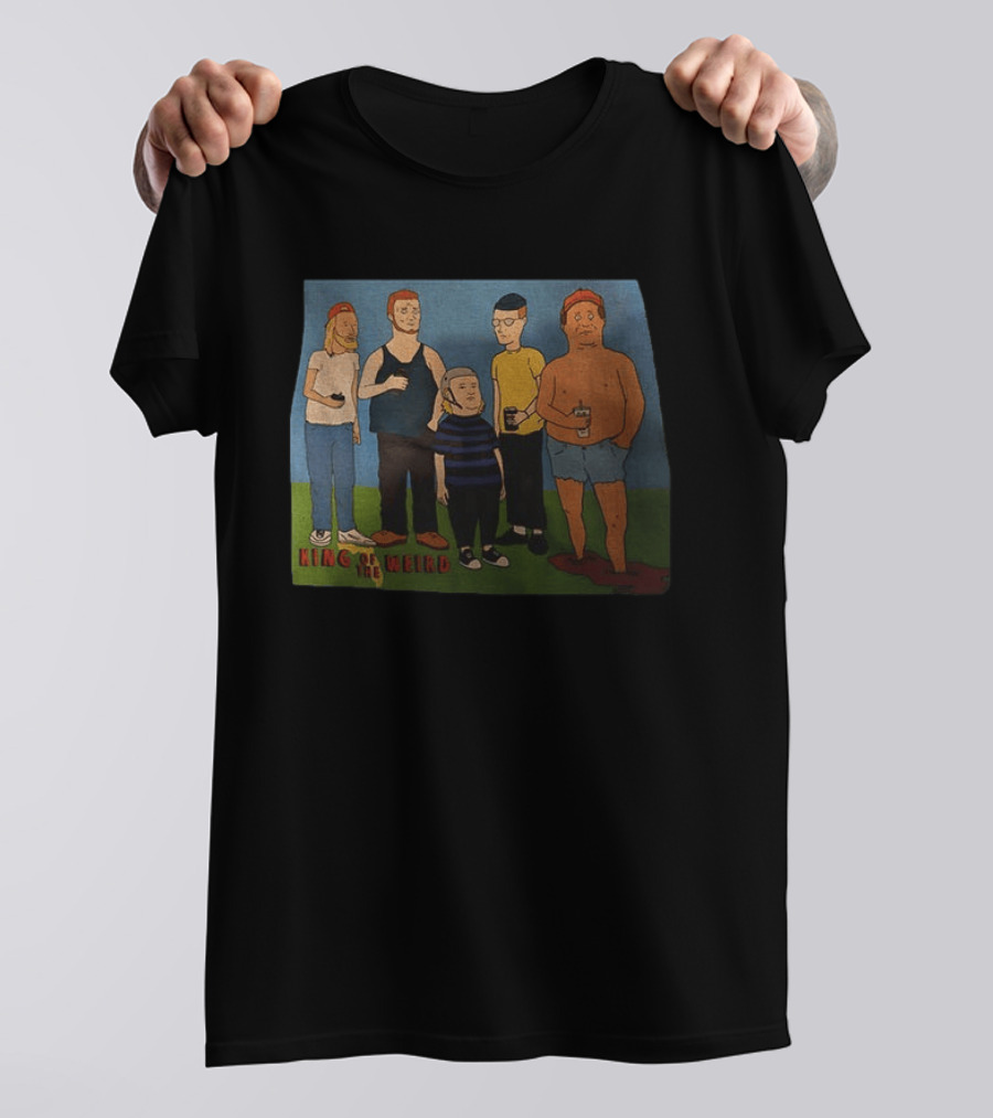 King Of The Weird King Of The Hill Characters Holding Drinks T-Shirt