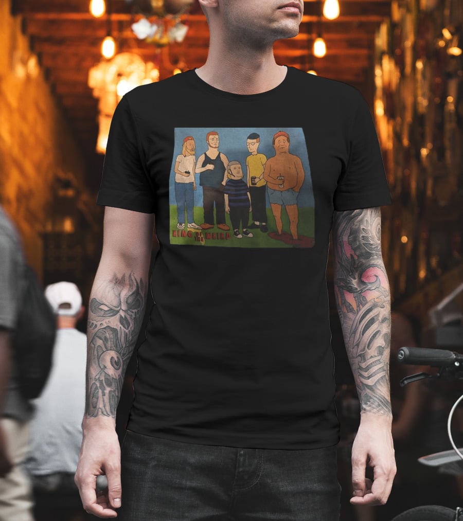 King Of The Weird King Of The Hill Characters Holding Drinks T-Shirt