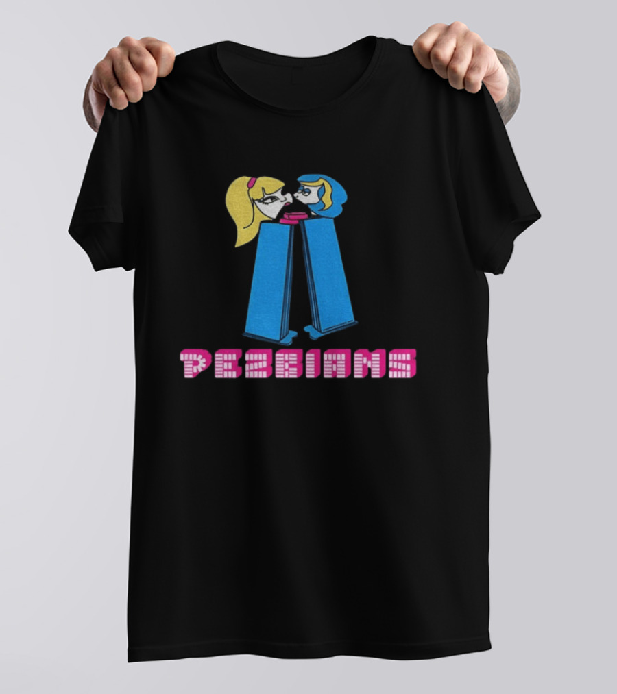 Pezbians The Powerpuff Girls Pez Dispenser Mashup T-Shirt