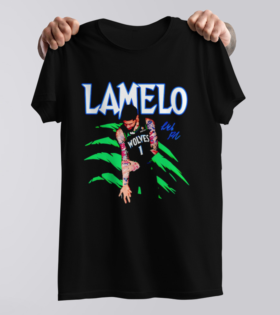 LaMelo Ball Wolves Number 1 Signature T-Shirt