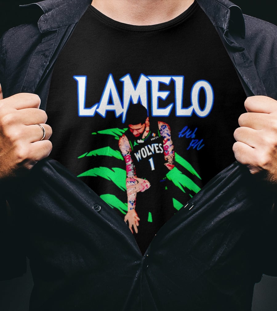 LaMelo Ball Wolves Number 1 Signature T-Shirt