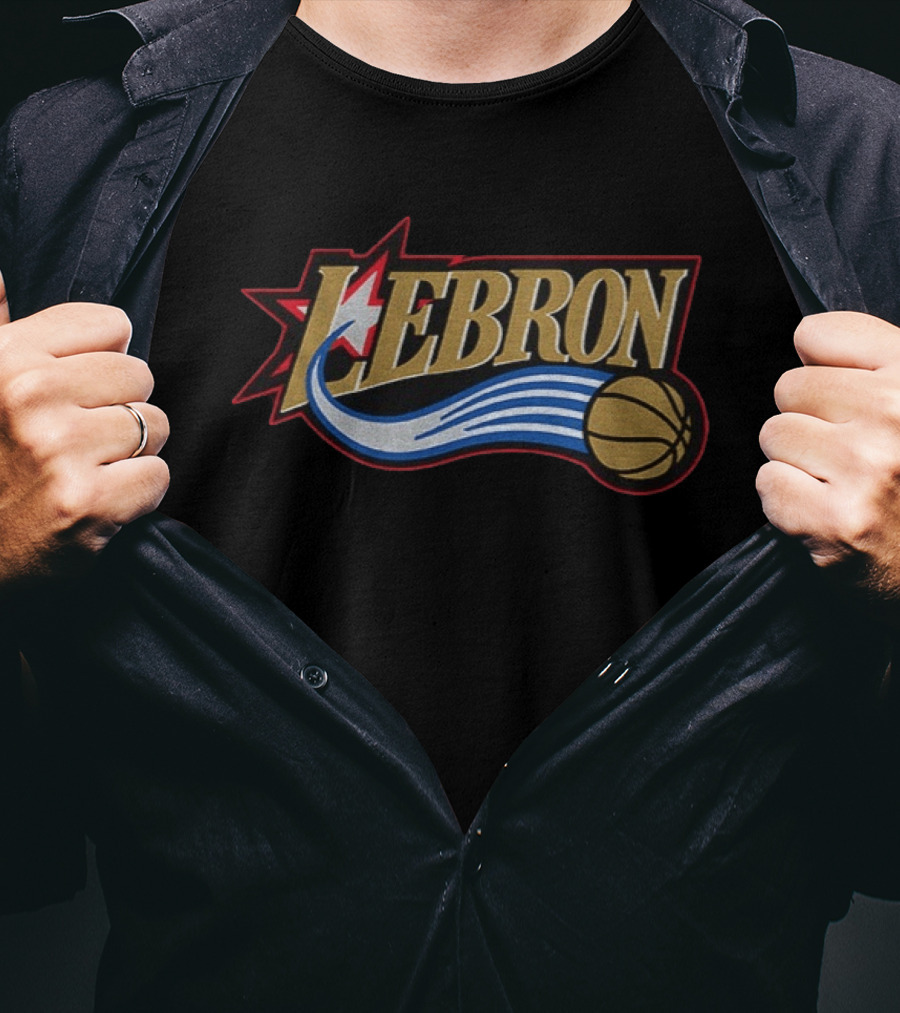 Lebron James 76ers Star Basketball T-Shirt