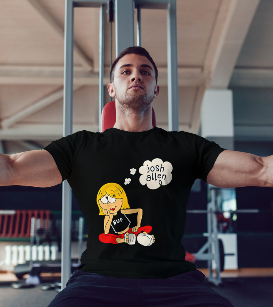 Lizzie McGuire BUF Josh Allen Dreaming Cartoon T-Shirt