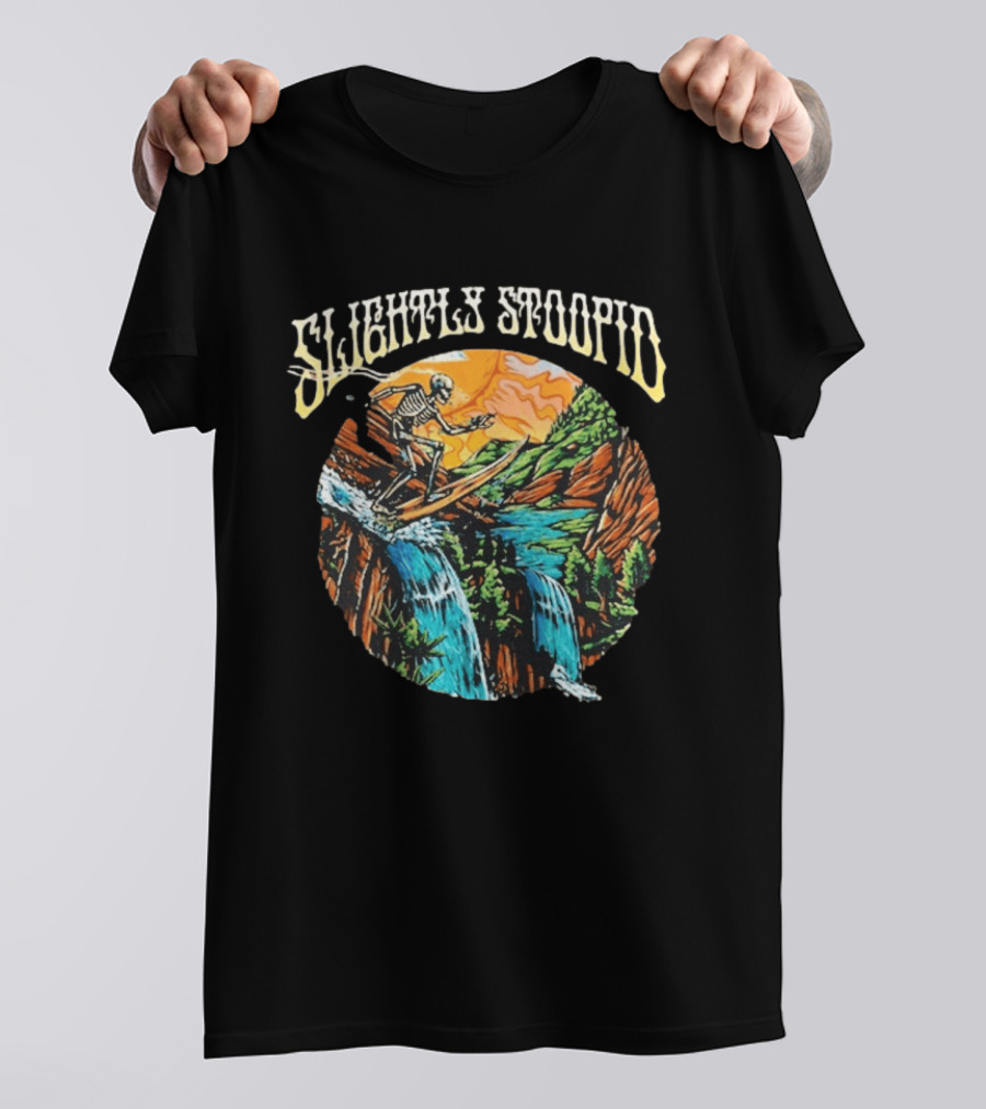 Slightly Stoopid Skeleton Surfing Red Rocks August 8 2026 T-Shirt