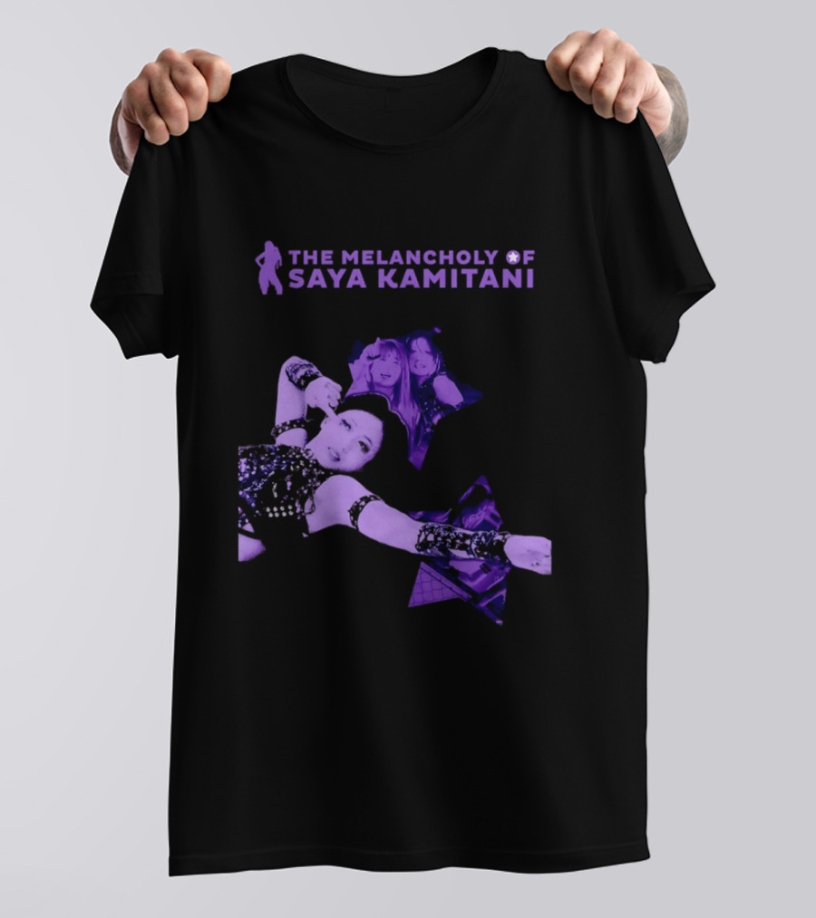 The Melancholy Of Saya Kamitani Purple Aesthetic T-Shirt