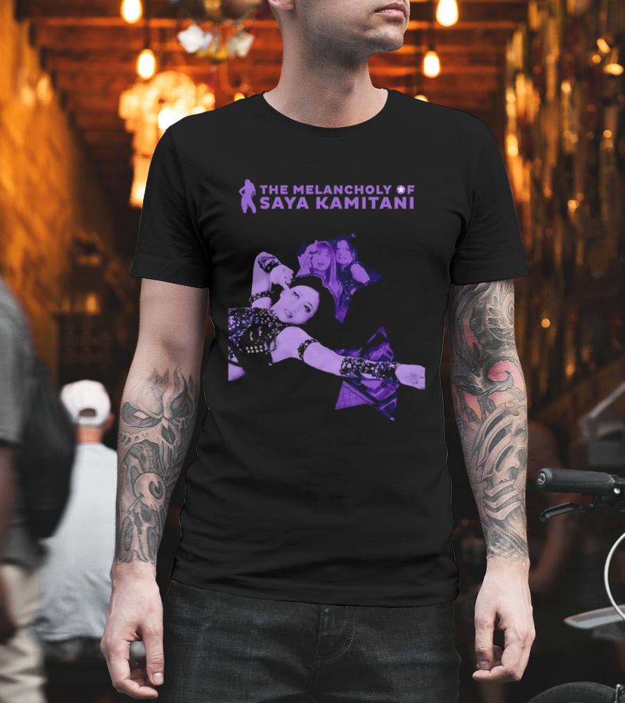 The Melancholy Of Saya Kamitani Purple Aesthetic T-Shirt