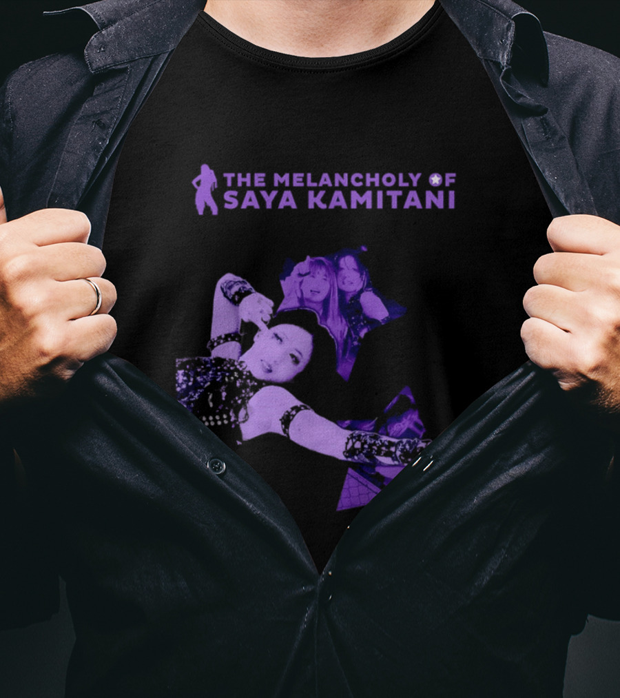 The Melancholy Of Saya Kamitani Purple Aesthetic T-Shirt