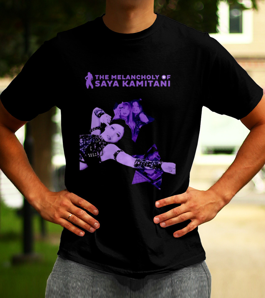 The Melancholy Of Saya Kamitani Purple Aesthetic T-Shirt
