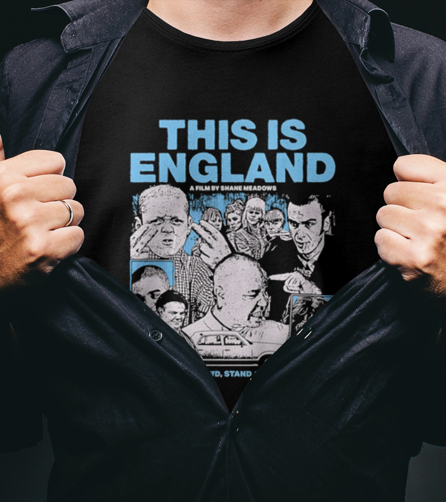 This Is England A Film By Shane Meadows Movie Characters Car Collage Run With The Crowd Stand Alone You Decide T-Shirt