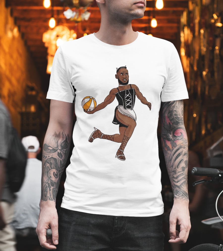 LeBron James Maid Outfit Basketball Crossover WNBA Fantasy T-Shirt