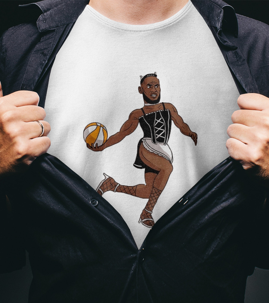 LeBron James Maid Outfit Basketball Crossover WNBA Fantasy T-Shirt