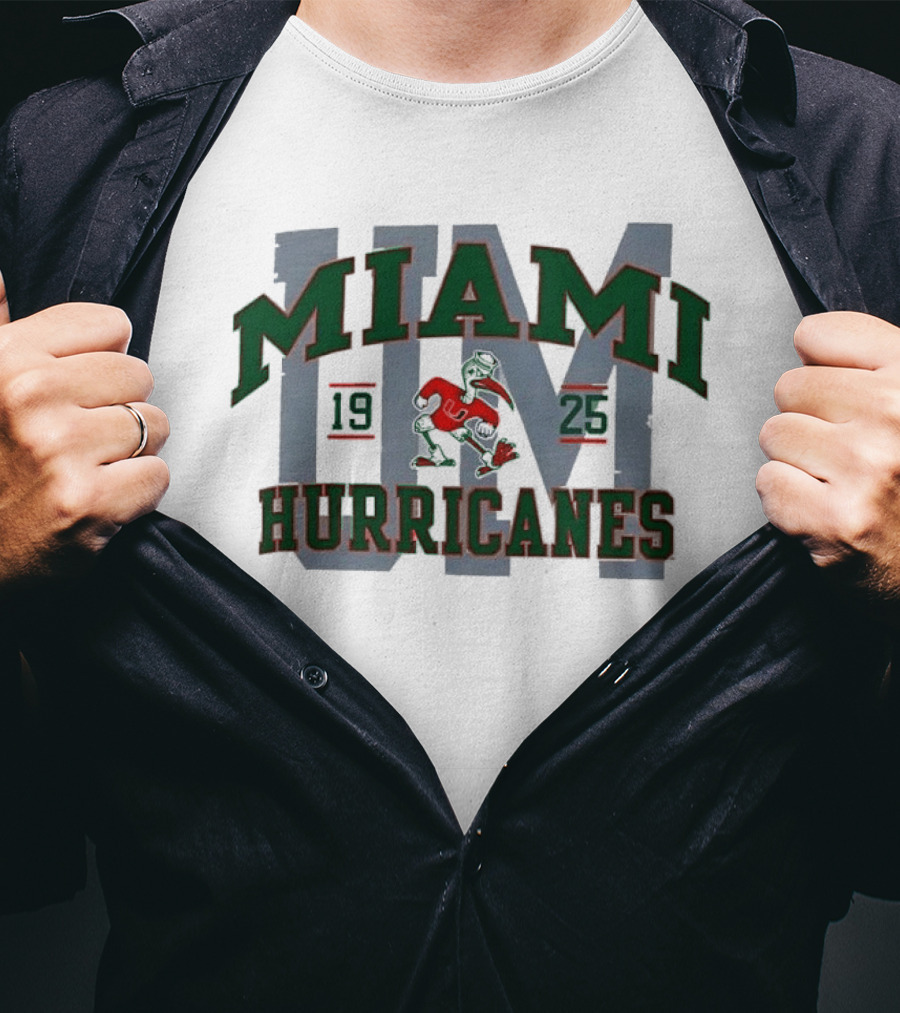 Miami Hurricanes 1925 Sebastian Ibis UM T-Shirt