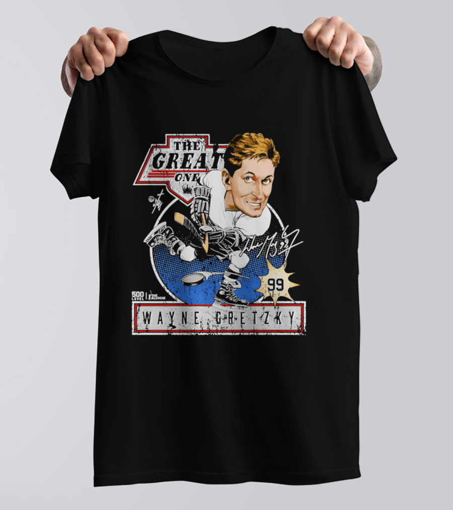 Wayne Gretzky The Great One Los Angeles Kings Caricature Bruce Stark Collection 99 T-Shirt