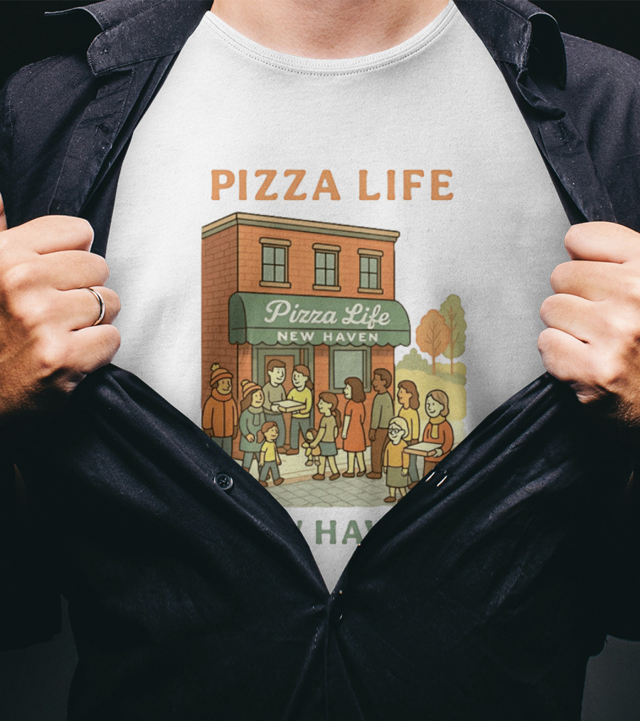 Pizza Life New Haven Family Gathering At Pizzeria T-Shirt