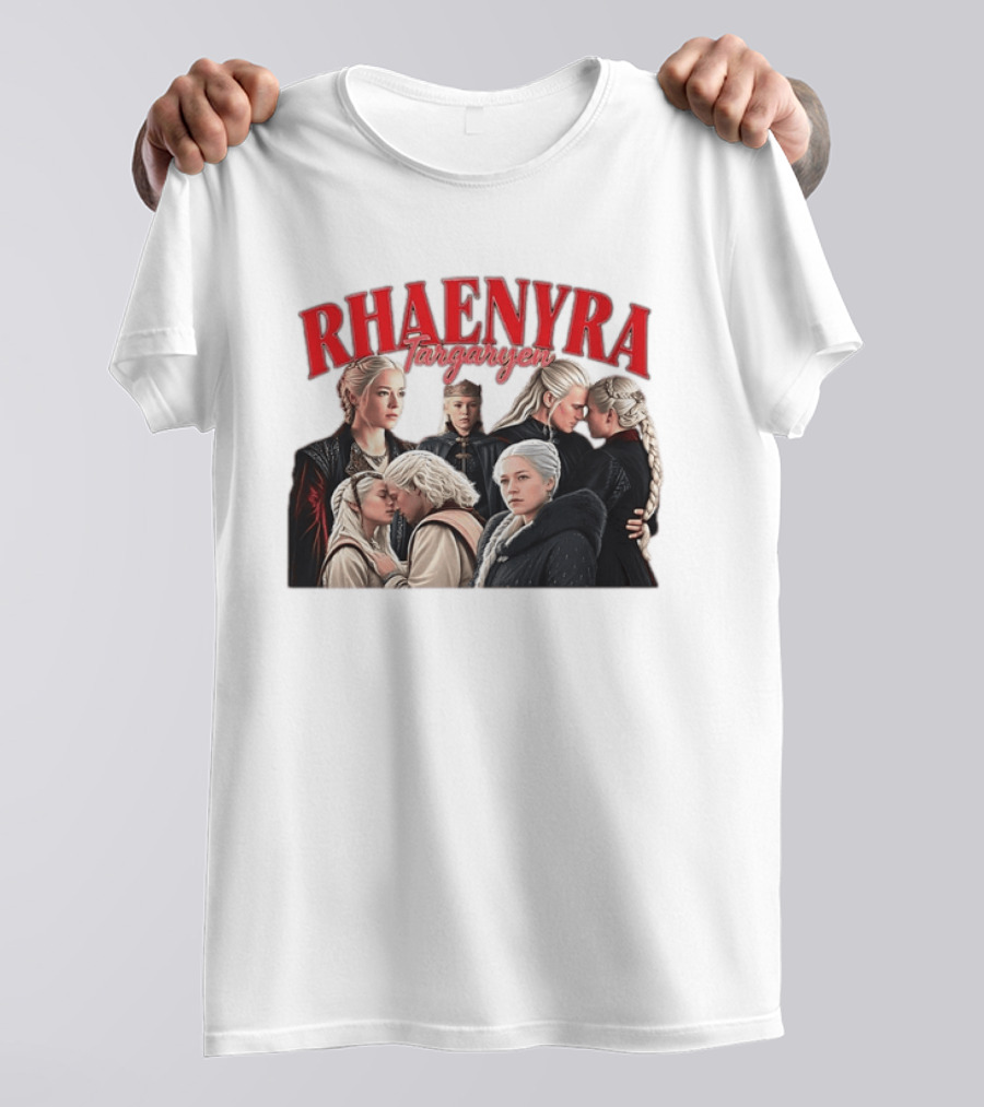 Rhaenyra Targaryen Photo Collage Bootleg Portraits T-Shirt