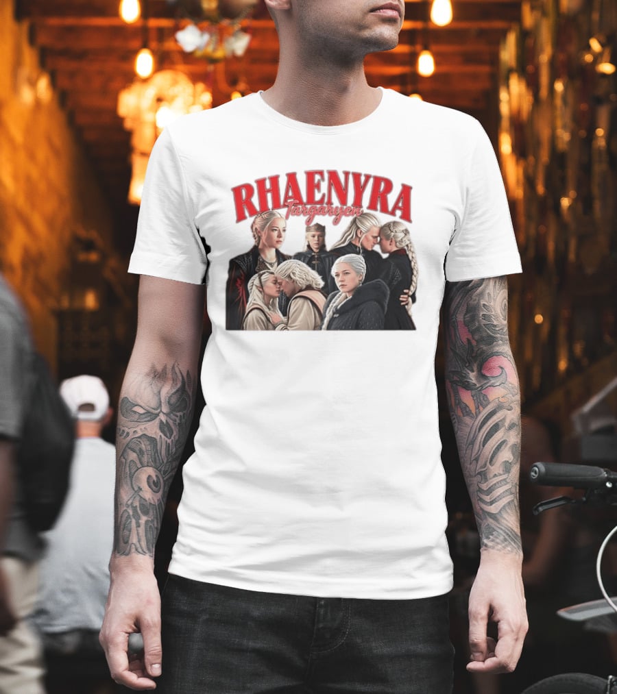 Rhaenyra Targaryen Photo Collage Bootleg Portraits T-Shirt