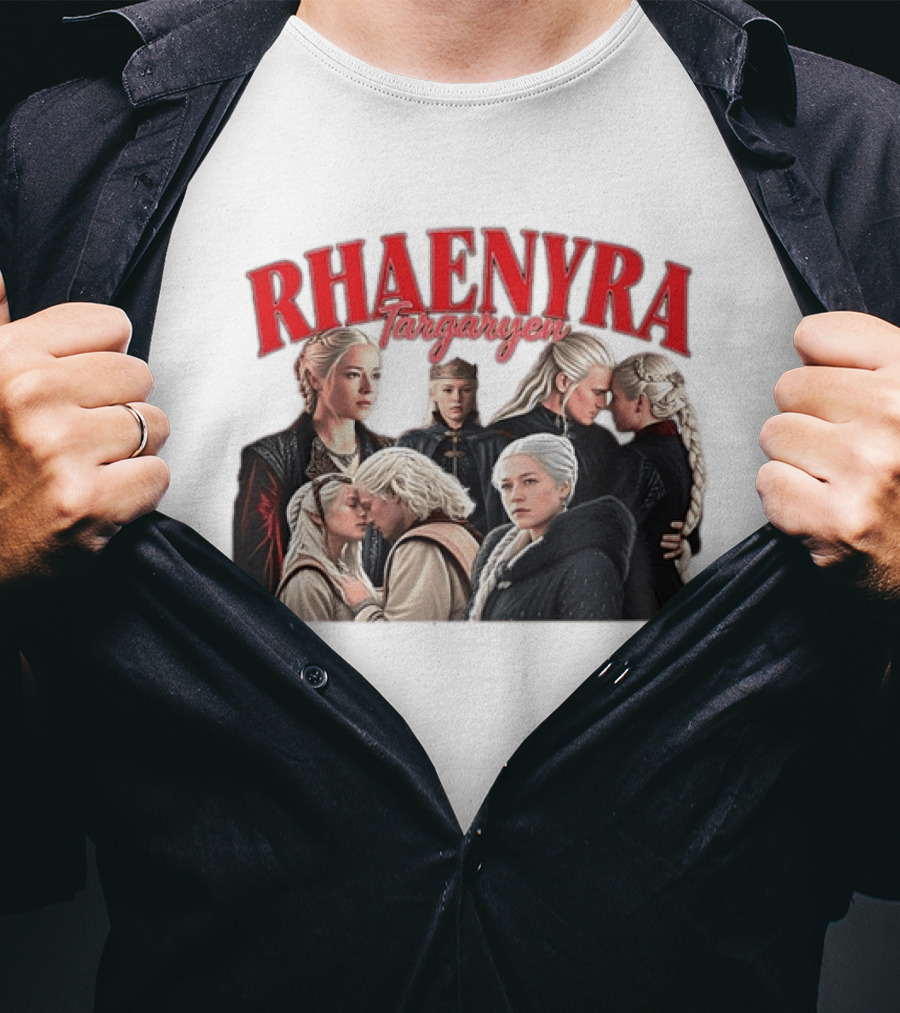Rhaenyra Targaryen Photo Collage Bootleg Portraits T-Shirt