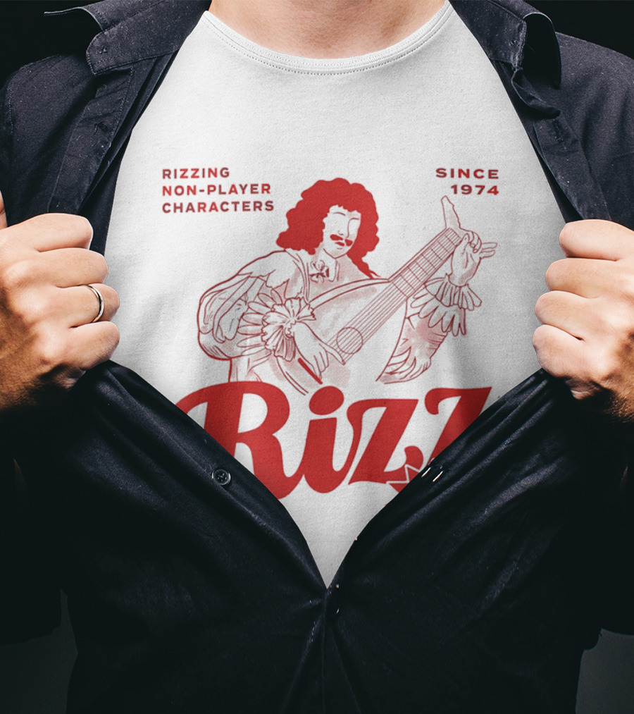 Rizzing Non Player Characters Since 1974 Rizz +5 Bard T-Shirt